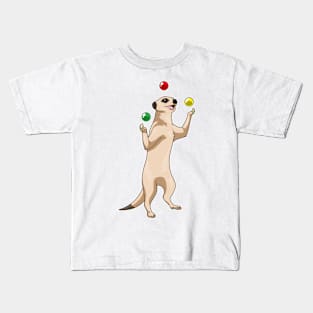 Meerkat Juggler Juggle Kids T-Shirt